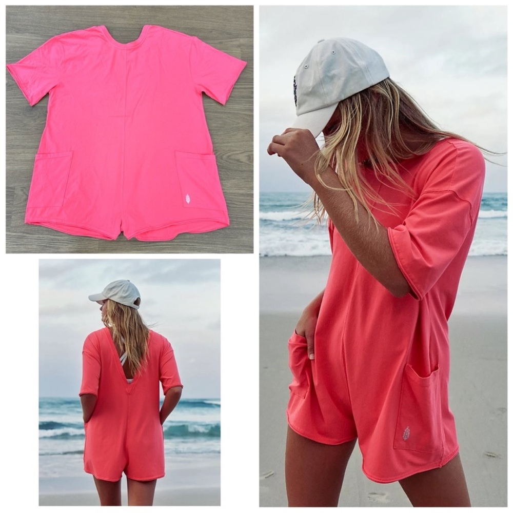 NEW Free People Movement Hot Shot Tee Romper
